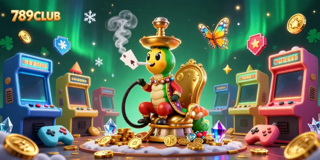 Experience the thrill of 789CLUB with this vibrant 3D illustration of casino gaming excitement.