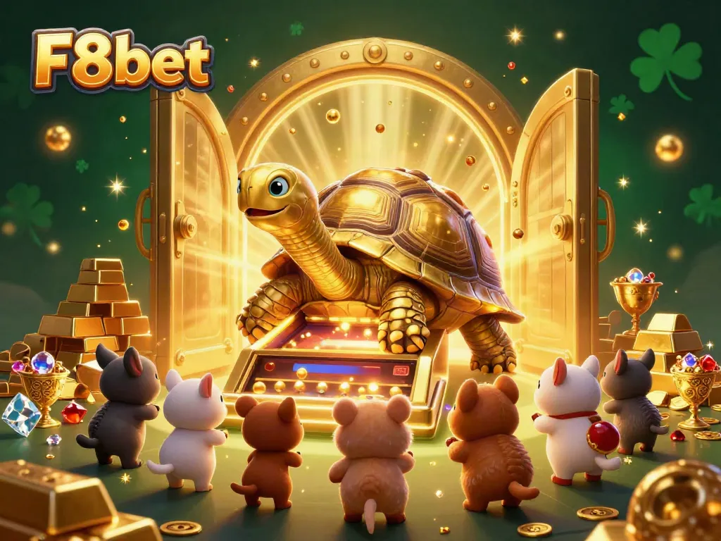 Experience thrilling gameplay at F8bet with golden treasures and a lively casino atmosphere.