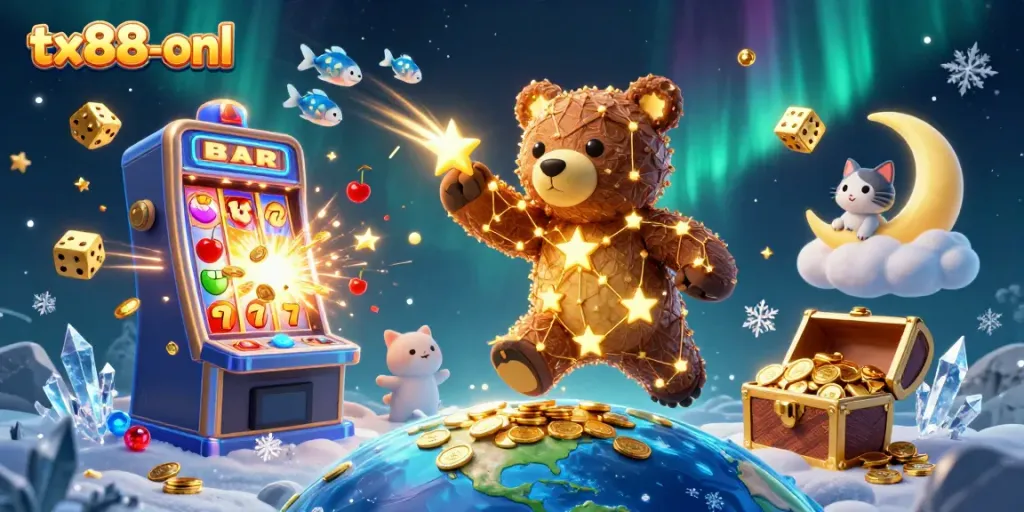 Join tx88-onl for an exciting adventure in online casino gaming with vibrant slot machines and treasures.