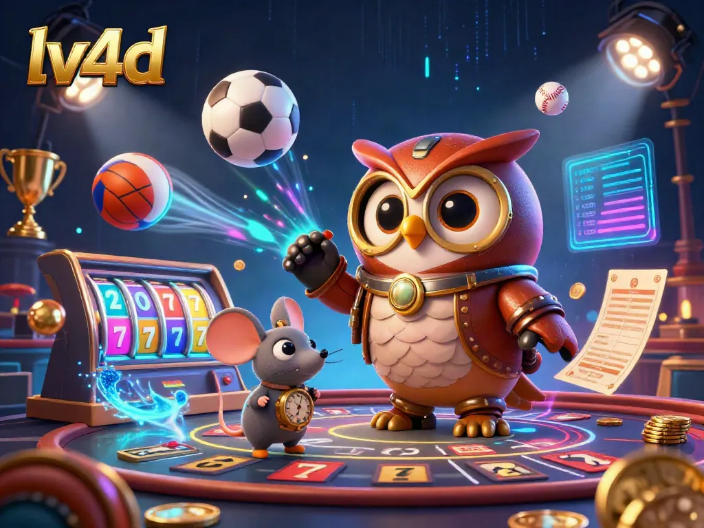 Experience the thrill of lv4d in a dynamic 3D casino scene filled with winning strategies and vibrant elements.