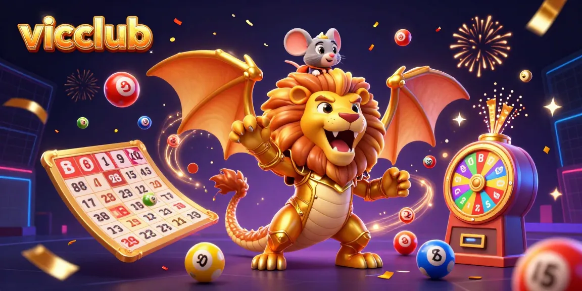 Experience excitement with vicclub's charismatic chimera and vibrant lottery elements.