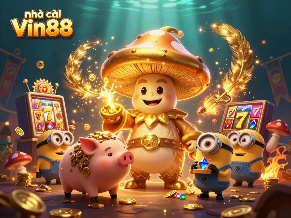 Join the winning fun at nhà cái Vin88 with slots, golden treasures, and magical elements!