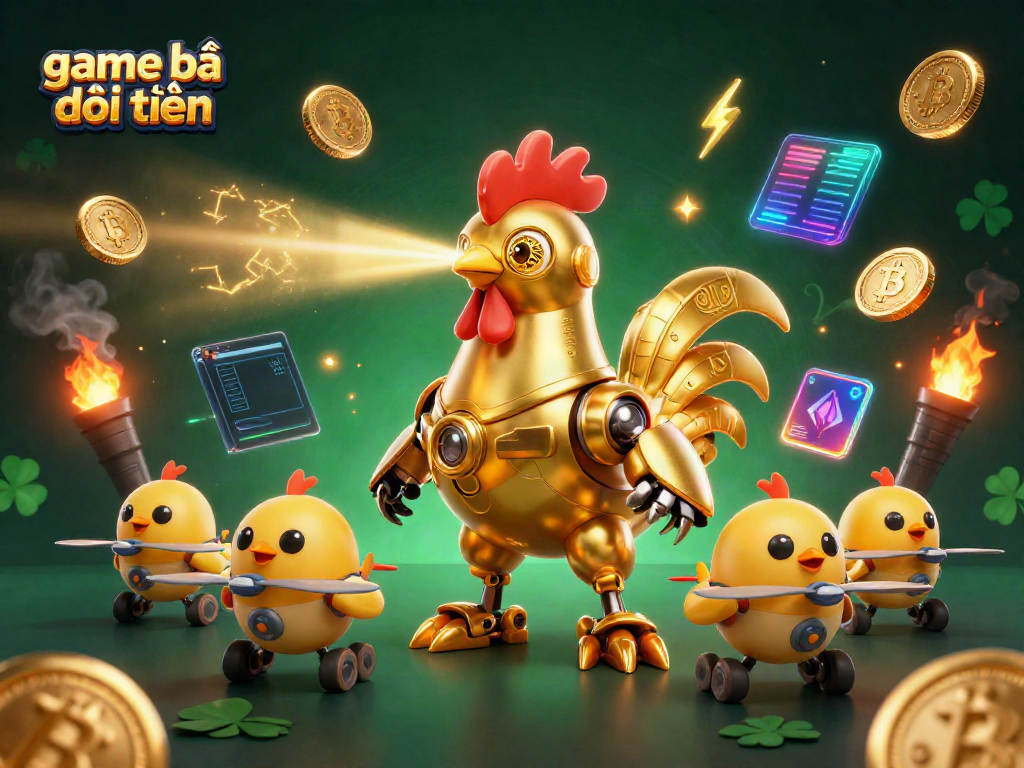 Engage with the thrilling game bài đổi thưởng through dynamic characters, crypto coins, and vibrant elements.