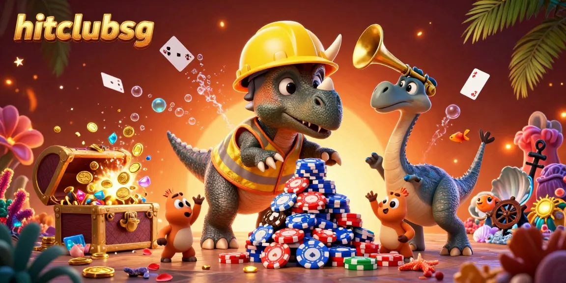 Engage in gaming excitement at hitclubsg with dynamic illustrations of lively casino characters.
