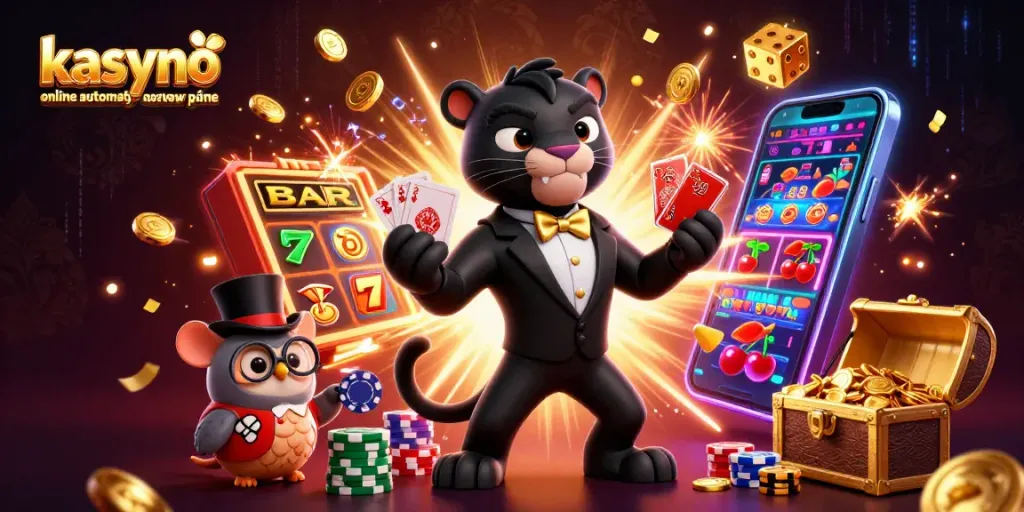 Engage with kasyno online automaty na prawdziwe pieniądze in an exciting 3D casino scene filled with vibrant characters and jackpots.