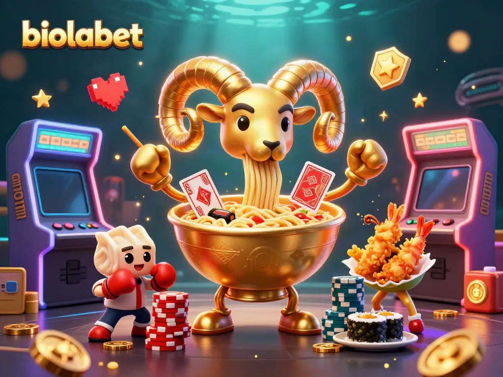 Engage in thrilling gameplay at biolabet, featuring colorful arcade machines and vibrant characters.