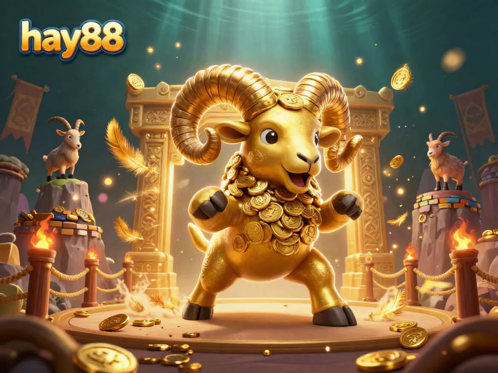 Experience epic wins with hay88's golden ram and thrilling casino atmosphere.