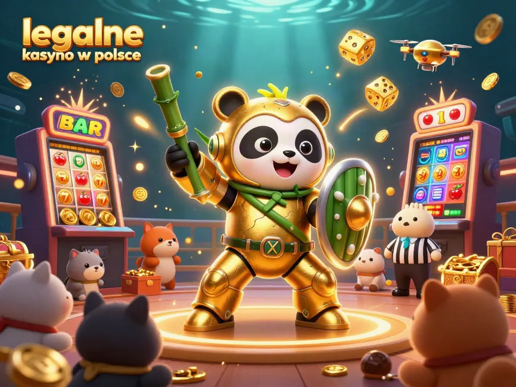 Experience the thrill of legalne kasyno w polsce with vibrant 3D illustrations of games and excitement igniting the scene.