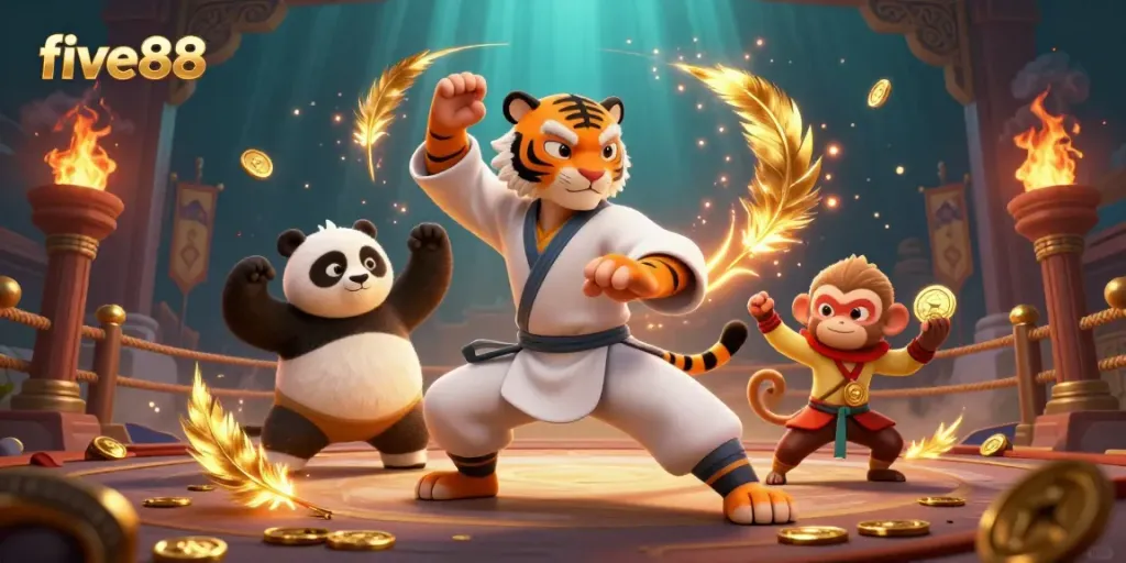 Experience thrilling gameplay at five88 with engaging characters and dynamic casino elements.