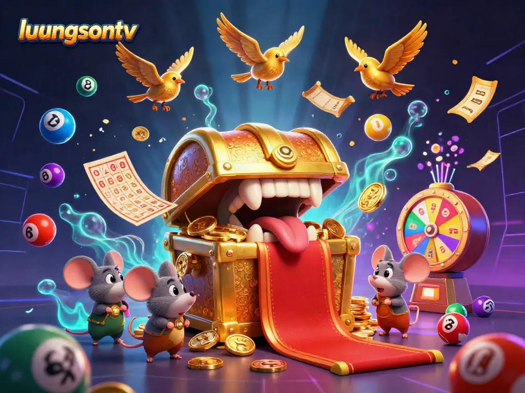 Experience winning strategies at luongsontv with a vibrant casino illustration featuring lively game elements.