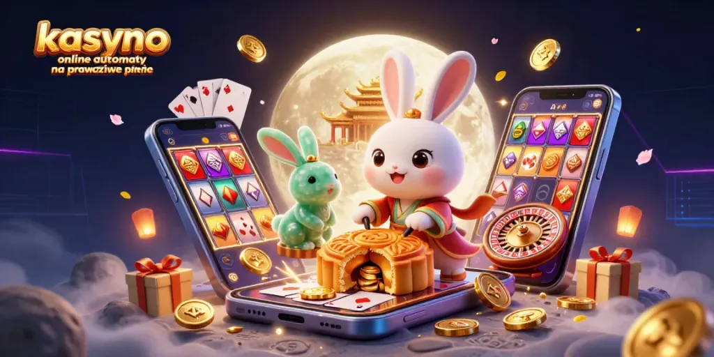 Experience the excitement of kasyno online automaty na prawdziwe pieniądze with colorful slot games and golden coins.