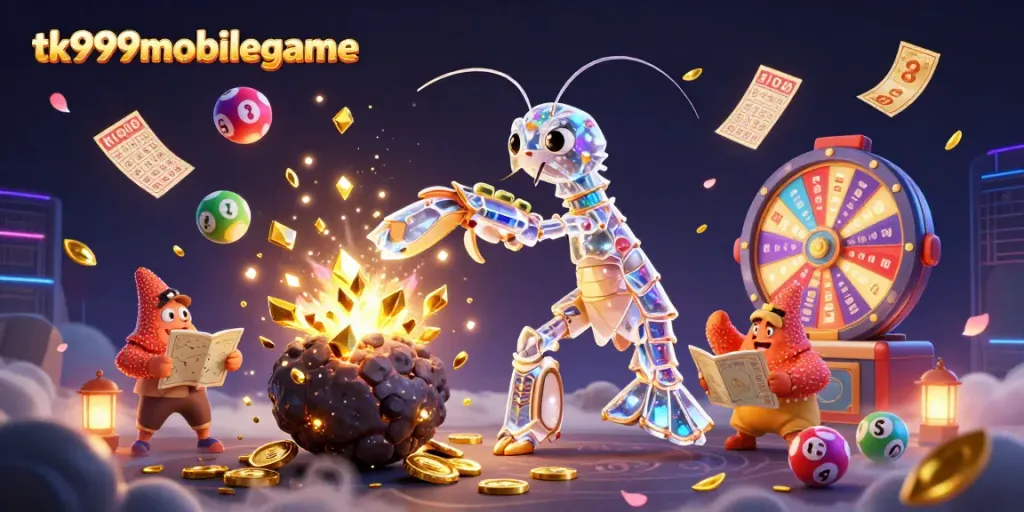 Experience the thrill of tk999mobilegame with a dynamic galactic samurai scene bursting with lottery action!