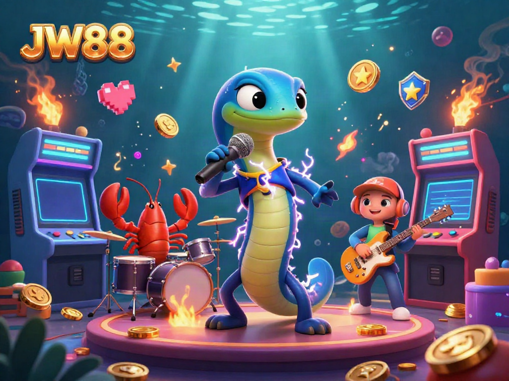 Catch the excitement with JW88's underwater casino showcase featuring lively characters and vibrant 3D gaming elements.