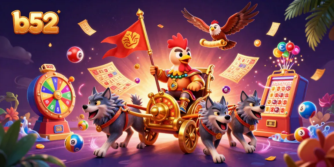 Experience the thrilling b52 casino adventure with a cartoon warlord and captivating game elements.